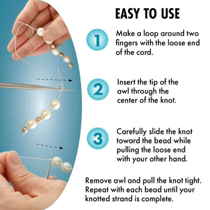 BeadSmith Ergonomic Knotting Awl, Fine Tip