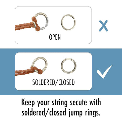 BeadSmith Silver Plated JumpLock Jump Rings - 4mm, 8mm, or 10mm