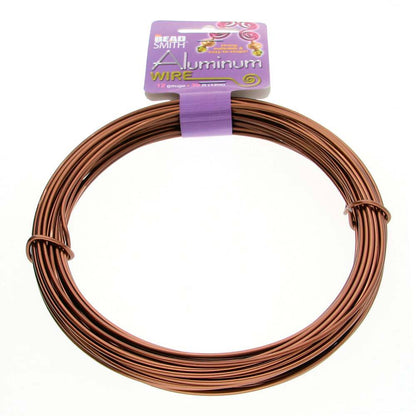 BeadSmith Anodized Aluminum Wire 12 Gauge - 39 Feet