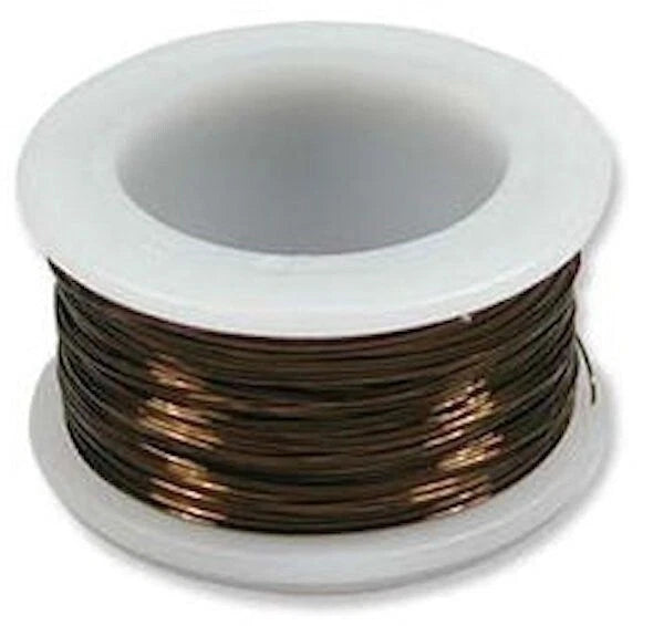 Beadsmith Vintage Bronze Round Wrapping Wire, 26 Gauge (0.40mm), 30 yd