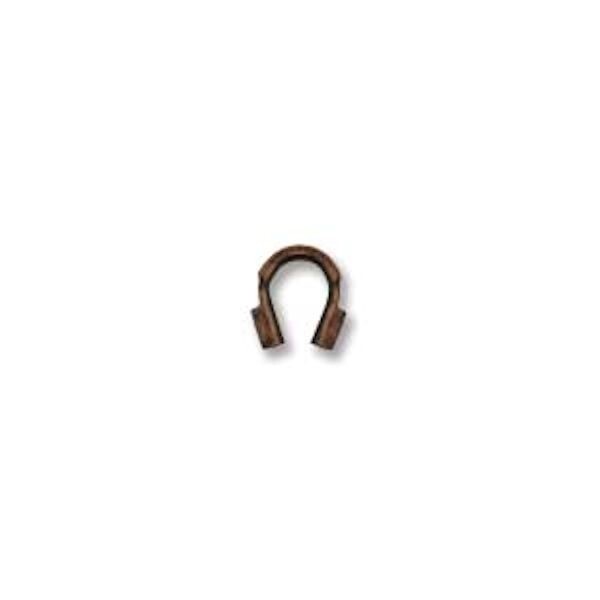 BeadSmith Wire Guardians, 4x3mm with 0.53mm Inside Diameter, Antiqued Finish, 144 pcs