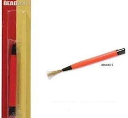 BeadSmith Brass Wire Scratch Brush for Cleaning & Polishing Metal