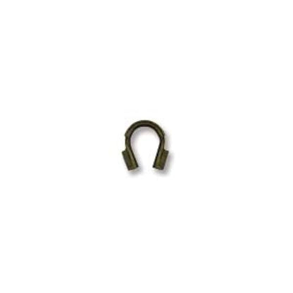 BeadSmith Wire Guardians, 4x3mm with 0.53mm Inside Diameter, Antiqued Finish, 144 pcs