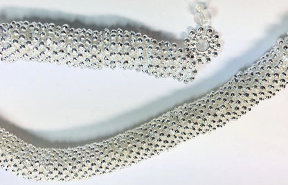 Silver Plated Brass Star Wheel Beads, 9x1mm, 1 Strand (approx. 130)