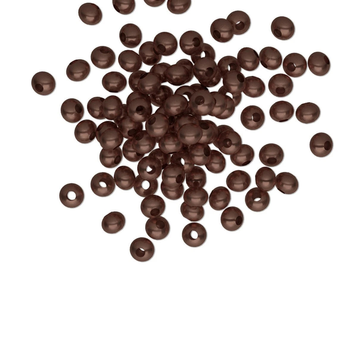 Antiqued Copper Plated Brass Smooth Rondelle Beads, 3x2mm, 100 pcs
