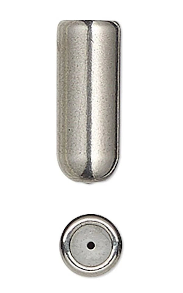 Stainless Steel & Silicone Stick Pin Clutches, 10x4mm, 10 pcs