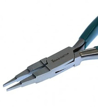 Pliers, BeadSmith 3-Step Flat Nose Pliers to Create Deep U Shaped Bends & More