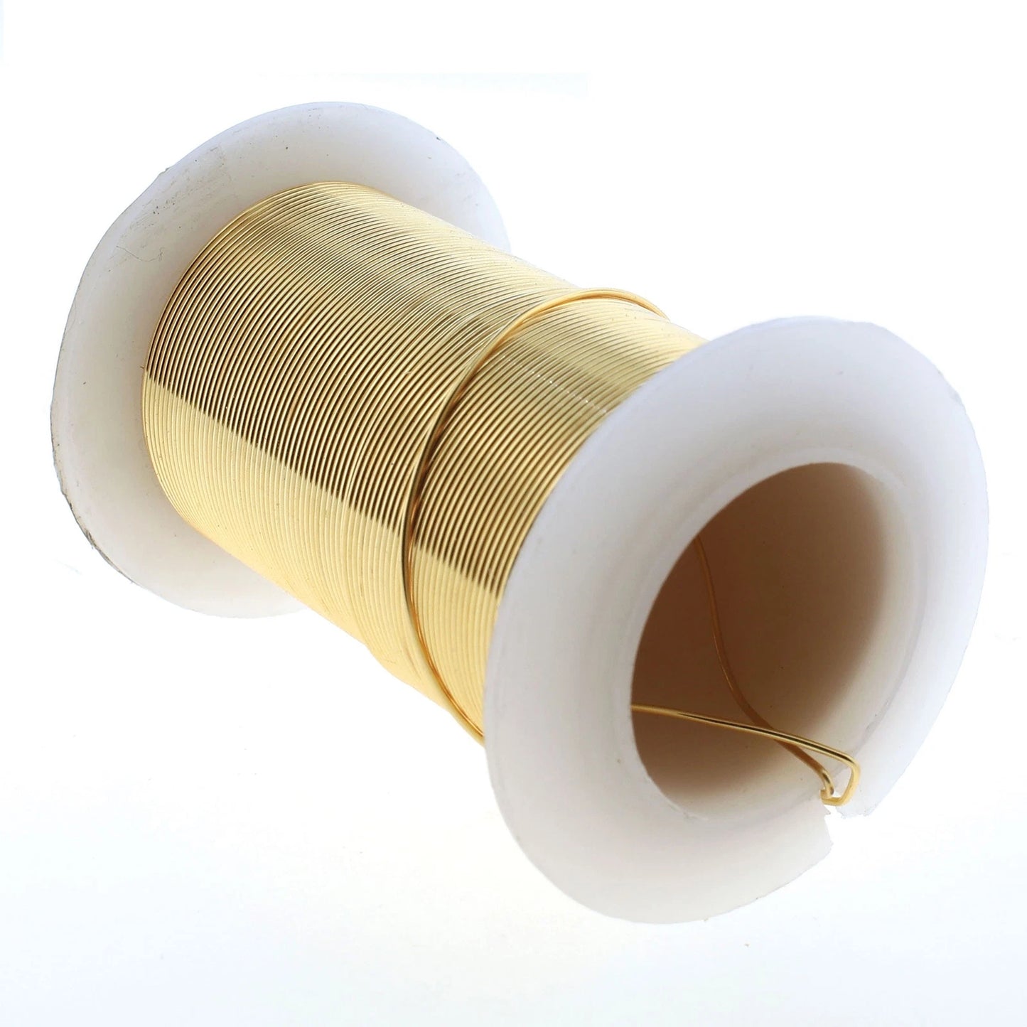 Beadsmith Tarnish Resistant Gold Round Wire, 24 Gauge, 30 Yards