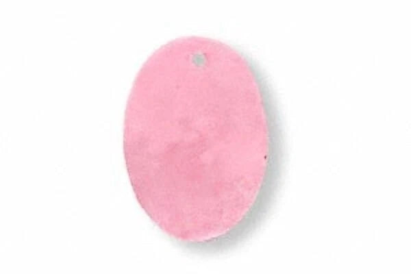 Pink Capiz Shell Flat Oval Drop Charms, 25x18mm, 2 pcs