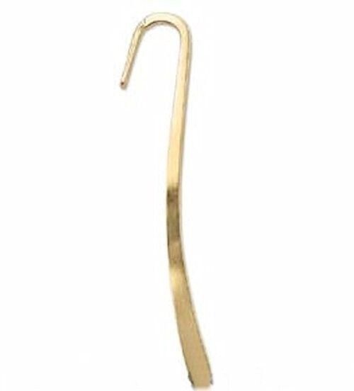 Plated Steel Bookmarks 3.35 inch with Drill Hole, 2 pcs
