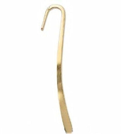 Plated Steel Bookmarks 3.35 inch with Drill Hole, 2 pcs