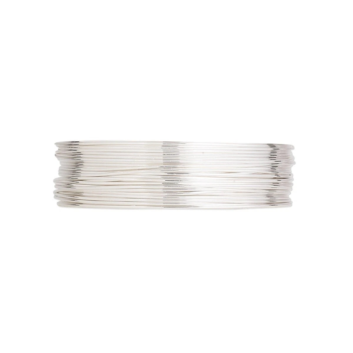 Argentium Sterling Silver Half Hard Round Wire, 26 Gauge, 5 Feet