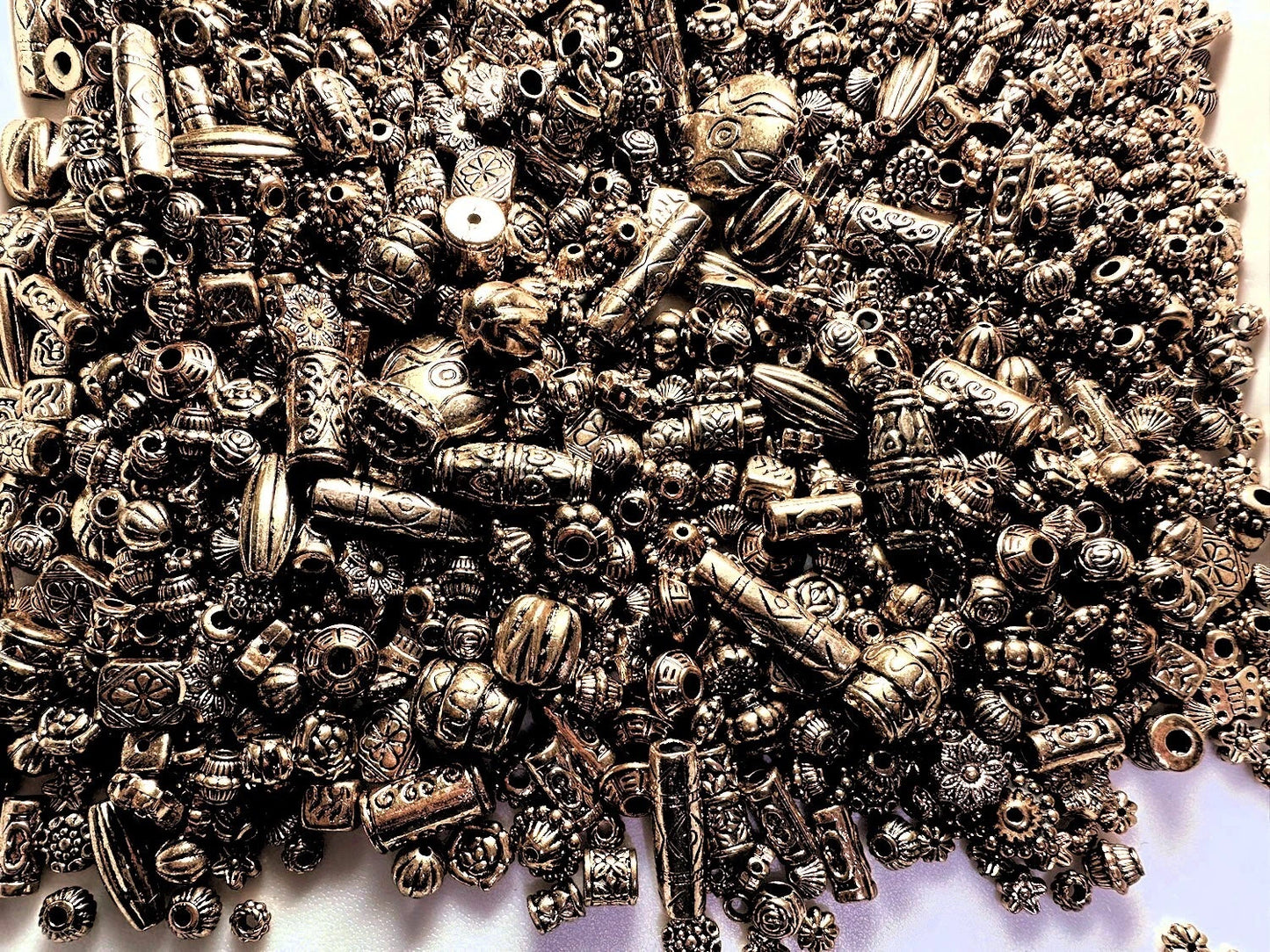 Aztec Bead Mix, Antiqued Copper Acrylic, 250g (approx. 1300 pcs)