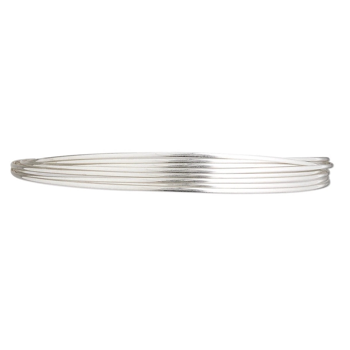 Sterling Silver Half Round Wire, 20 Gauge (0.81mm), Full Hard, 5 Feet