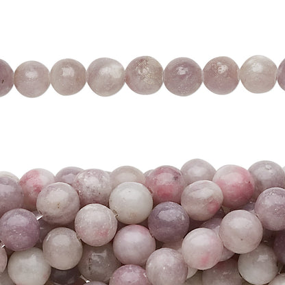 Natural Lilac Stone 6mm Round Beads, 1 Strand (approx. 67)