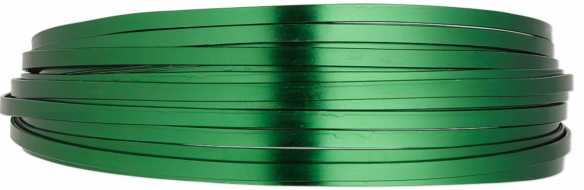 Anodized Aluminum Flat Wrapping Wire, 16 Gauge, 18 Feet