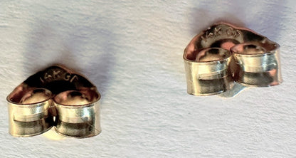 14KT Gold Medium Weight Earnut Earring Backs 3x5x5mm (1 Pair)