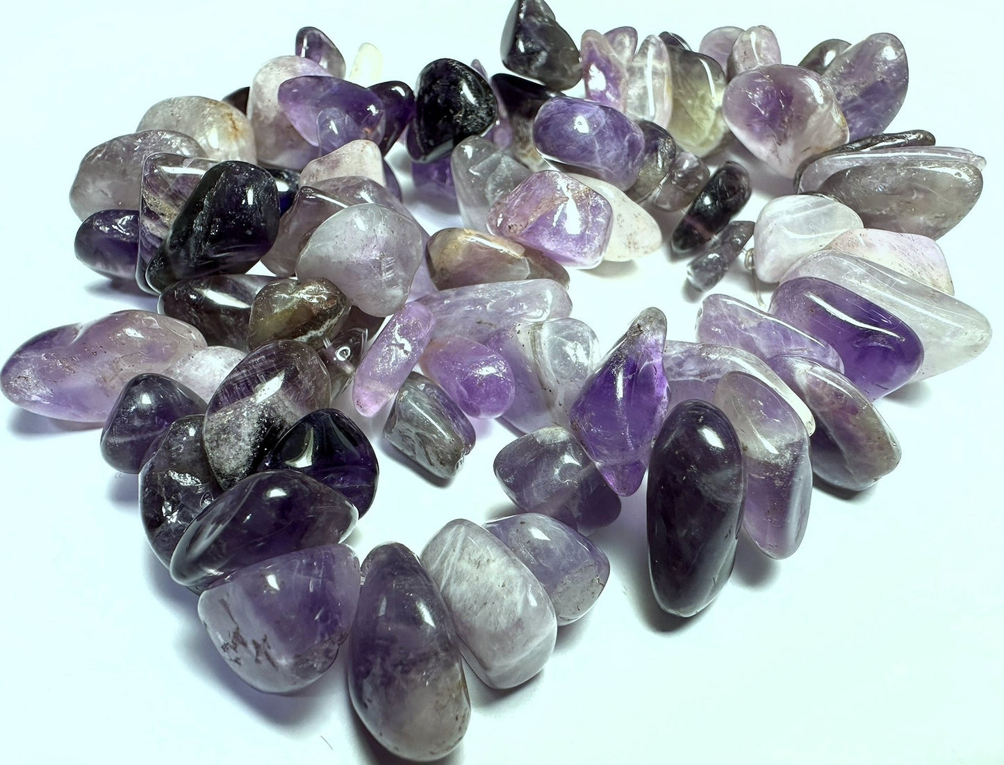 BeadSmith Amethyst Hawaiian Chip Beads Extra-Large to Large Top Drilled 1 Strand