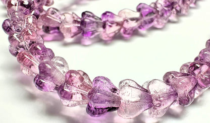 Ultra Amethyst Czech Glass Baby Bell Flower Beads 6x4mm, 50 pcs