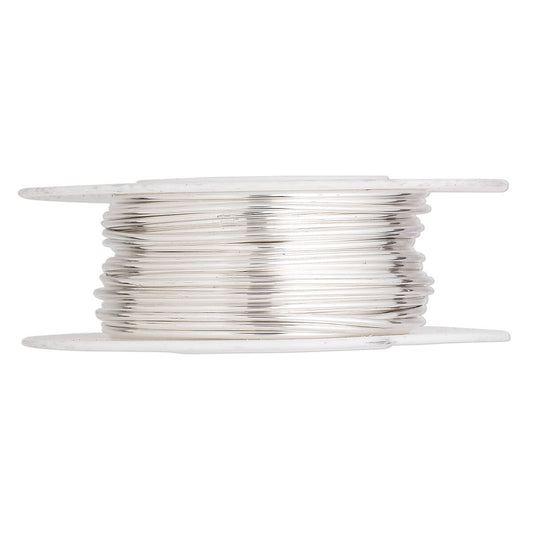 Argentium Sterling Silver 19 Gauge Half Hard Round Wrapping Wire 5 Feet