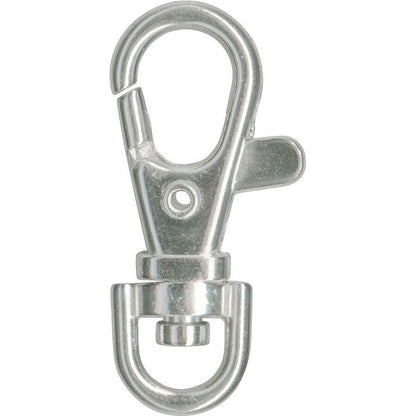 Lobster Claw Swivel Clasp, Imitation Rhodium, 18x39mm, 12 or 100 pcs