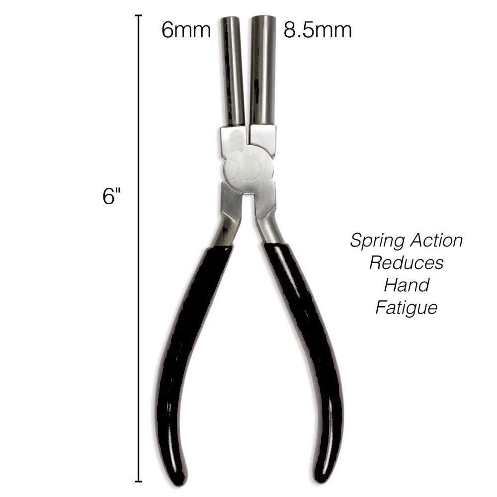 Beadsmith Bail Making & Wire Coiling Pliers, 6mm & 8.5mm