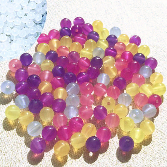 Darice UV Color-Changing Acrylic Round Beads, 8mm, 100 pcs