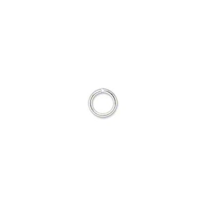 Jump Ring, Silver Plated Brass 20 Gauge 5mm Round, 1440 pcs (10 Gross)