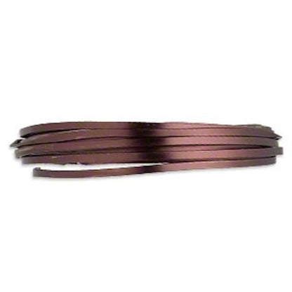 Anodized Aluminum Flat Wrapping Wire, 16 Gauge, 18 Feet