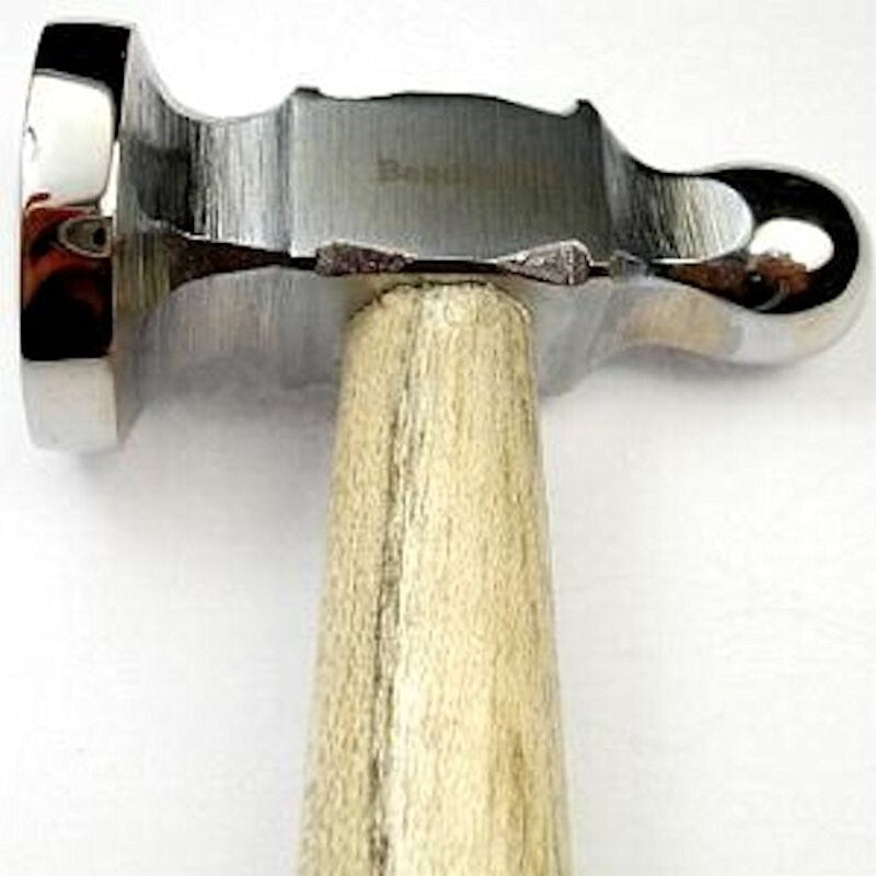 BeadSmith Chasing Hammer, Steel Head with Wood Handle, 10-1/2 Inch