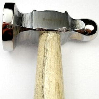 BeadSmith Chasing Hammer, Steel Head with Wood Handle, 10-1/2 Inch