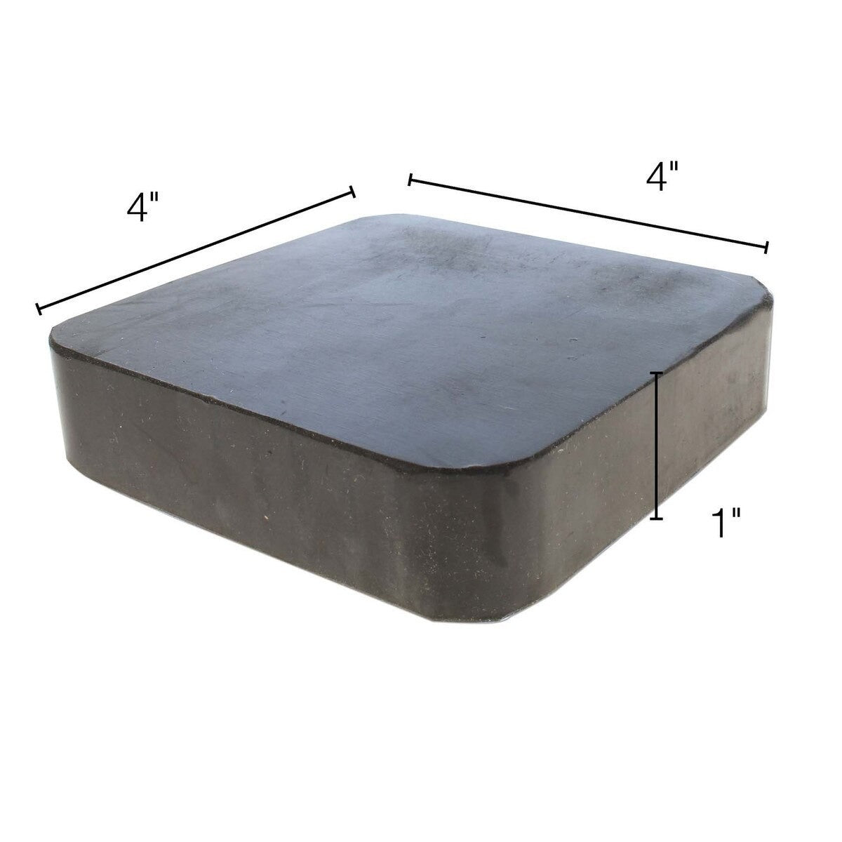 Rubber Non-Skid Bench Block Dampening Pad 4" Square
