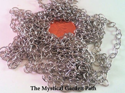 Antiqued Silver Cable Chain, 4x5mm Links, 100 inches