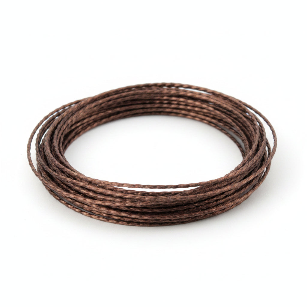 Beadsmith Non-Tarnish Vintage Bronze Twisted Square Wire, 18 Gauge (1.02mm), 8 Feet