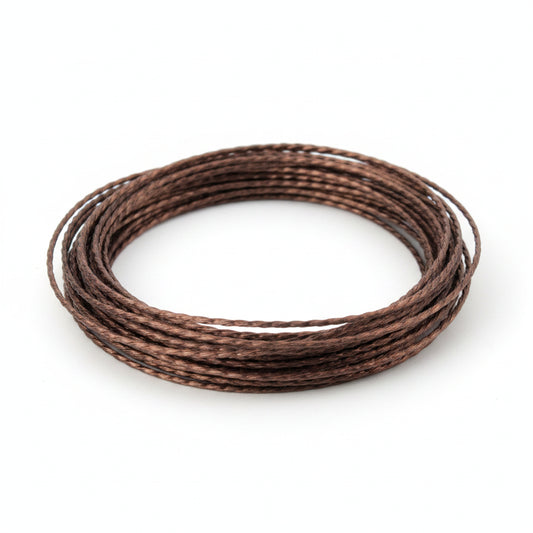 Beadsmith Non-Tarnish Vintage Bronze Twisted Square Wire, 18 Gauge (1.02mm), 8 Feet