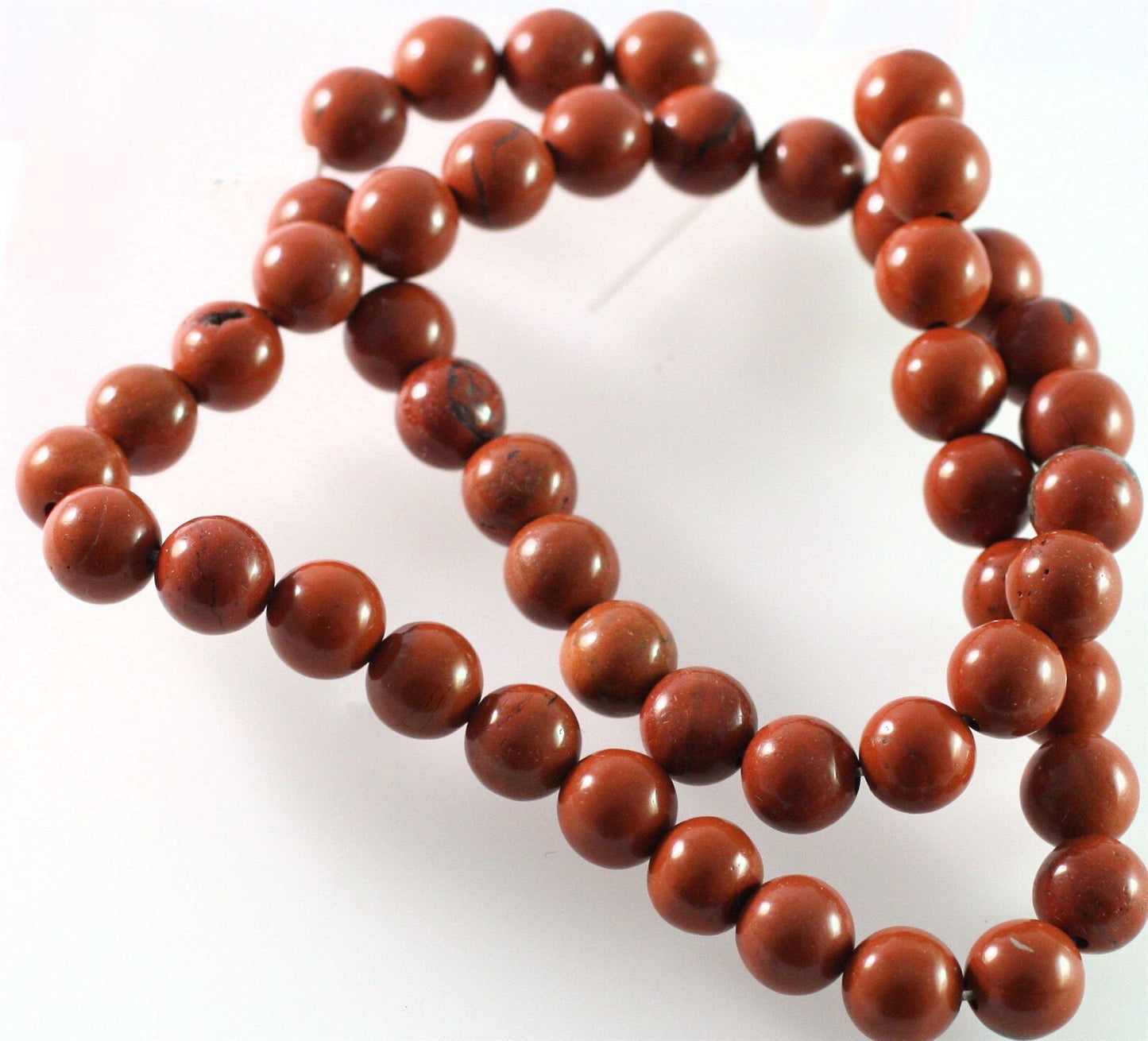 Beads, Red Jasper (Natural) B Grade 8mm Round, 1 Strand (approx. 50 pcs)