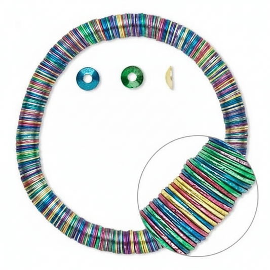 Bead Cap, 300 Multi Jewel Tone Smooth Steel 6x1.5mm Cone to Fit 6-8mm Beads