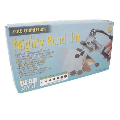 Beadsmith Mighty Punch Metal Hole Punch Kit, 7 Dies & Punches, Up to 16 Gauge