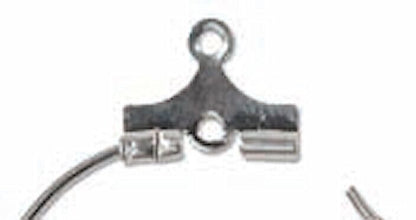BeadSmith Silver Plated Brass 40mm Round Beading Earring Hoops 20 Gauge
