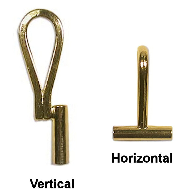 BeadSmith Brass Brooch Pin Converter with Bail, Horizontal or Vertical