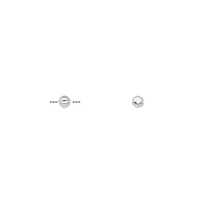 Silver-Plated Brass Corrugated Round Spacer Beads, 2.5mm