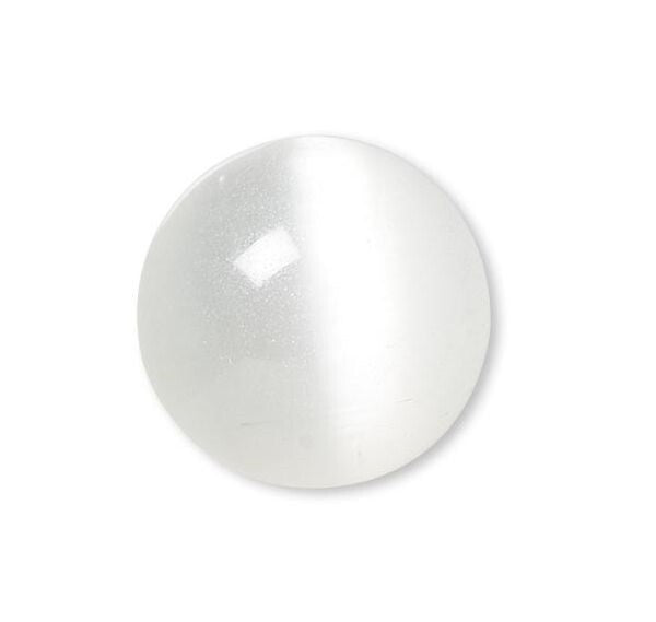 Cat's Eye Fiber Optic Glass Cabochons, Flat Back Round, 10mm to 20mm