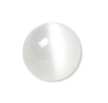 Cat's Eye Fiber Optic Glass Cabochons, Flat Back Round, 10mm to 20mm