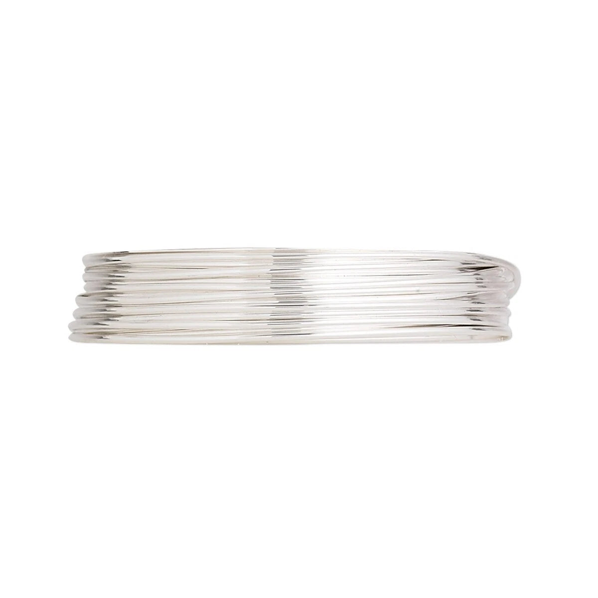 Argentium Sterling Silver Round Wire, 22 Gauge (0.64mm), Half Hard, 5 Feet