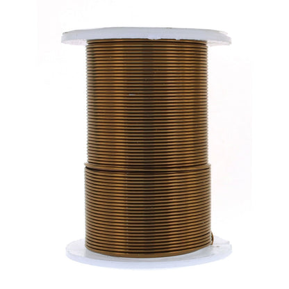 Beadsmith Tarnish Resistant Antique Brass Round Wire, 20 Gauge, 15 Yards