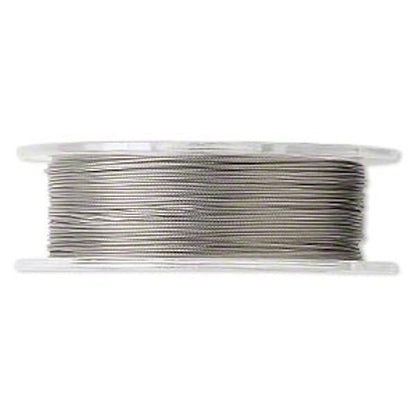 Tiger Tail Beading Wire, Clear 7 Strand 0.018" Diameter, 100 Foot Spool