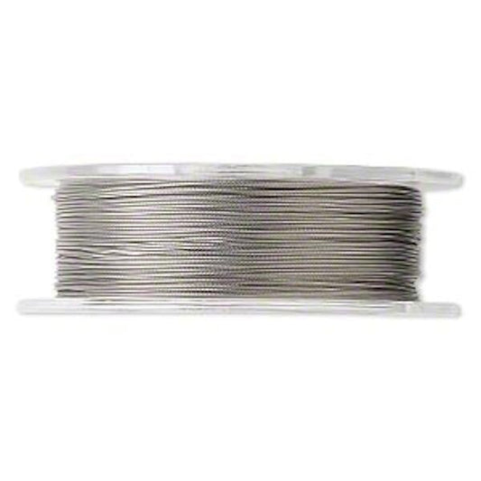 Tiger Tail Beading Wire, Clear 7 Strand 0.018" Diameter, 100 Foot Spool