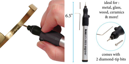 BeadSmith Micro Engraver with 2 Diamond Tip Bits, 6-1/2"