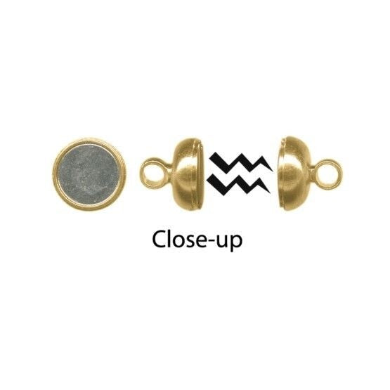 Strong Magnetic Clasps 7x12mm - 12 pcs