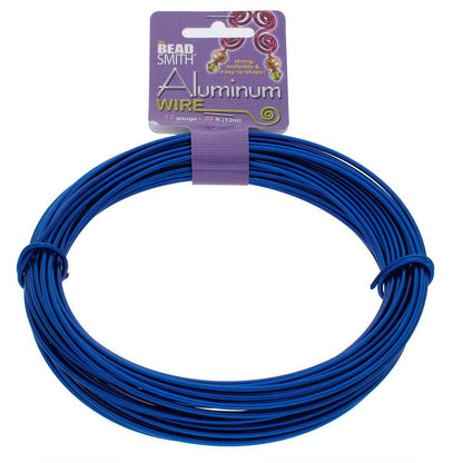BeadSmith Anodized Aluminum Wire 12 Gauge - 39 Feet